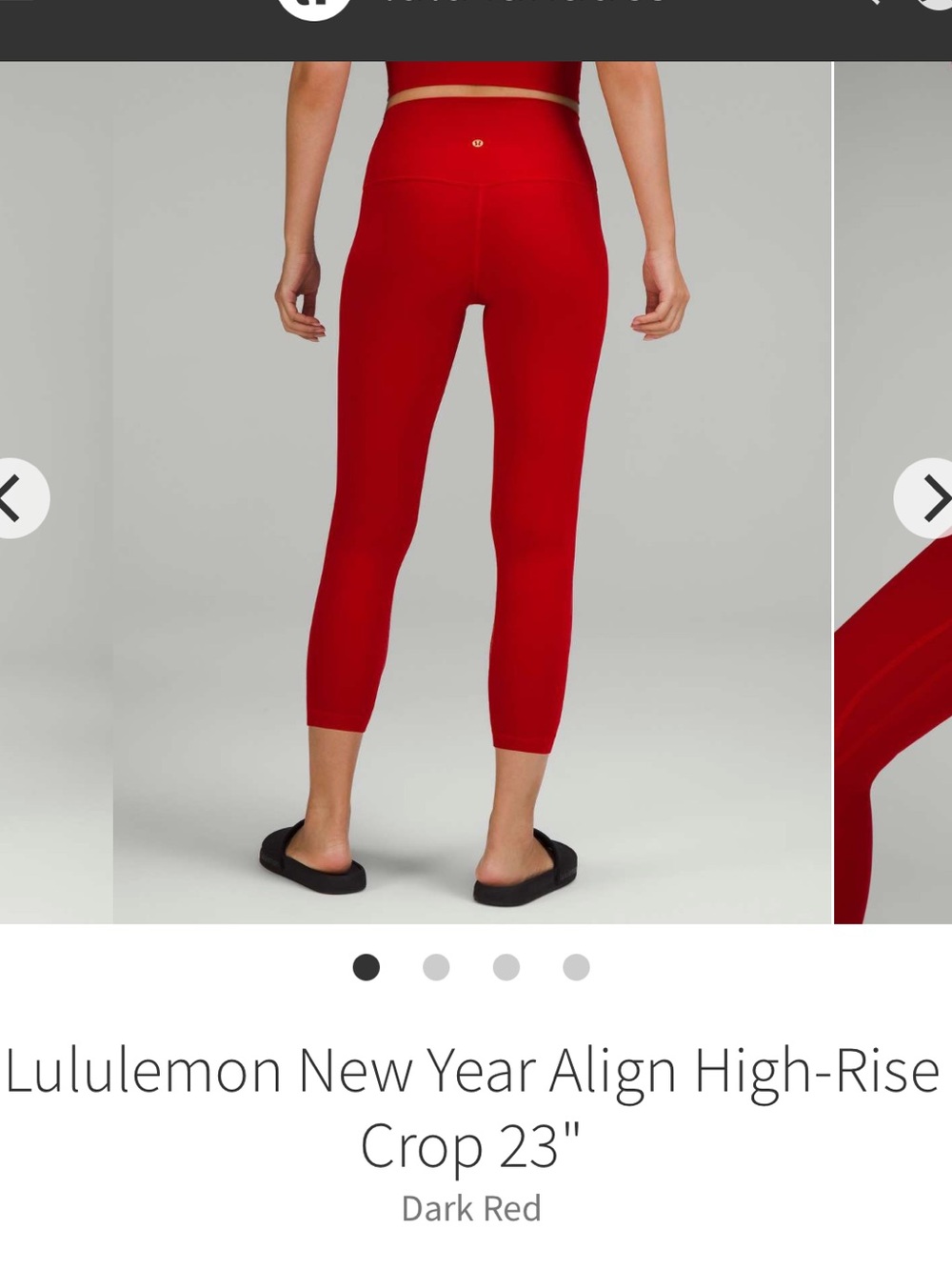 Lululemon New Year Align High-Rise Crop 23" Size 8